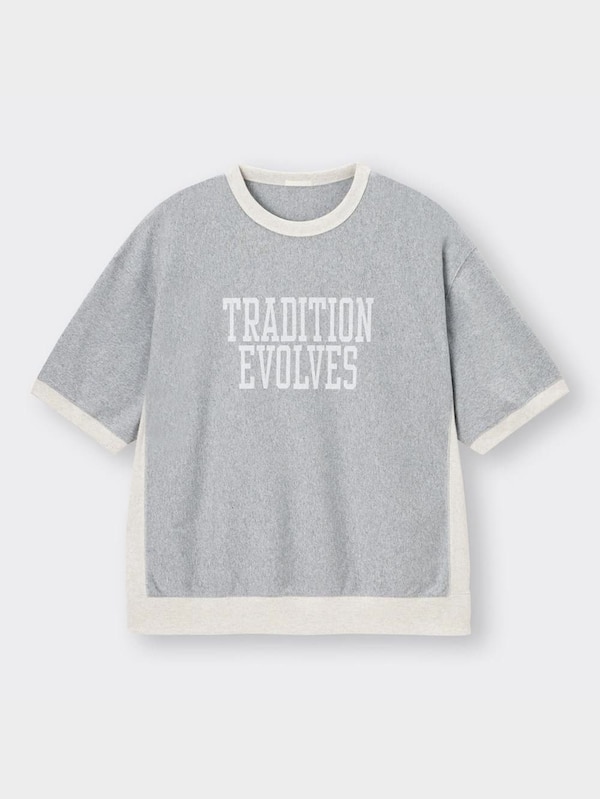 スウェT(5分袖)(カラーブロック)