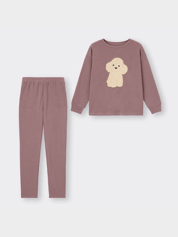 ソフトスウェットセット(長袖&ロングパンツ)(トイプードル)