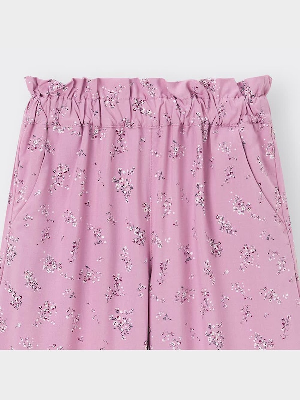 GIRLSフラワープリントイージーワイドパンツ