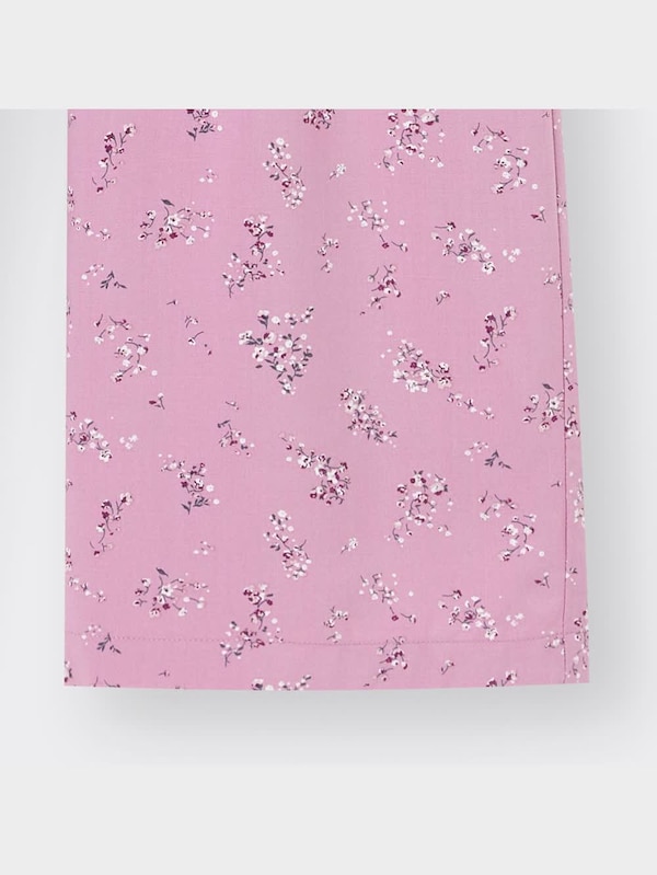 GIRLSフラワープリントイージーワイドパンツ