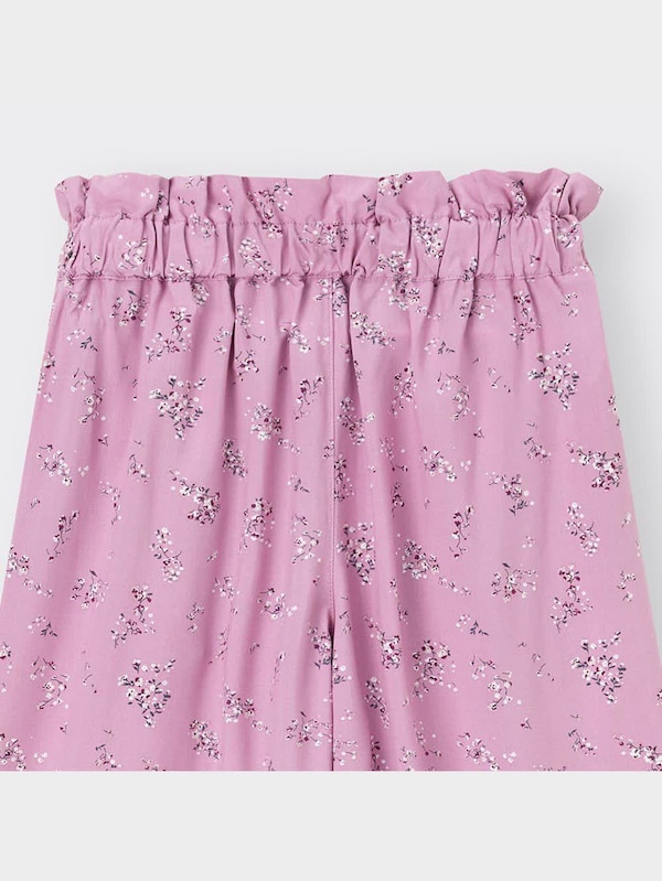 GIRLSフラワープリントイージーワイドパンツ