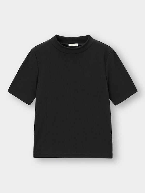 リブモックネックコンパクトT(半袖)