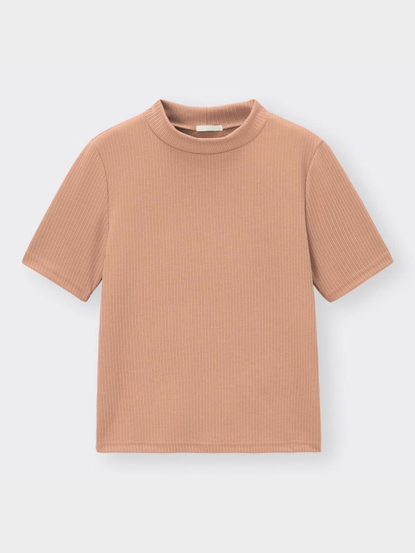 リブモックネックコンパクトT(半袖)