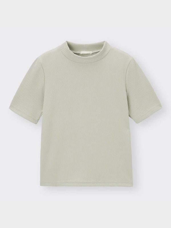 リブモックネックコンパクトT(半袖)