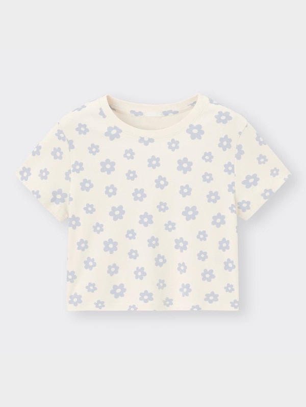 フラワープリントミニT(半袖)YT+E
