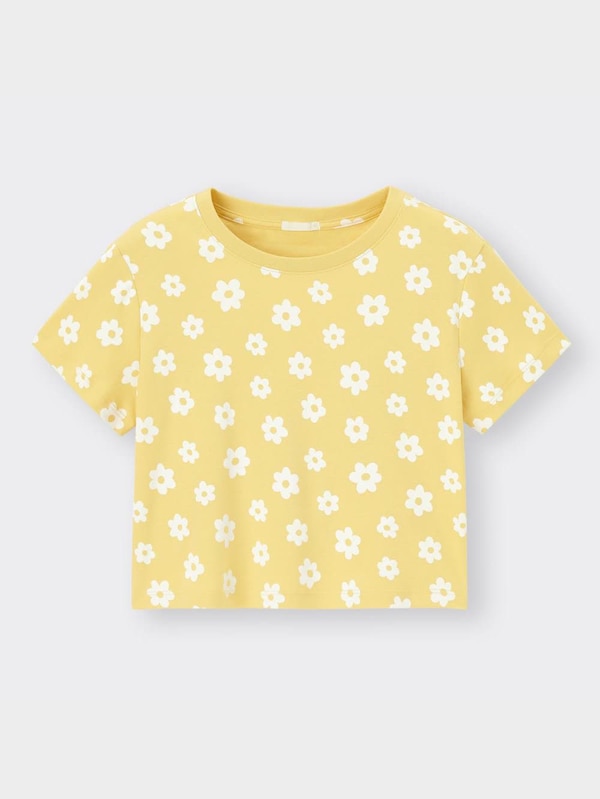 フラワープリントミニT(半袖)YT+E