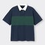 オーバーサイズラガーシャツ(5分袖)YT+E-NAVY