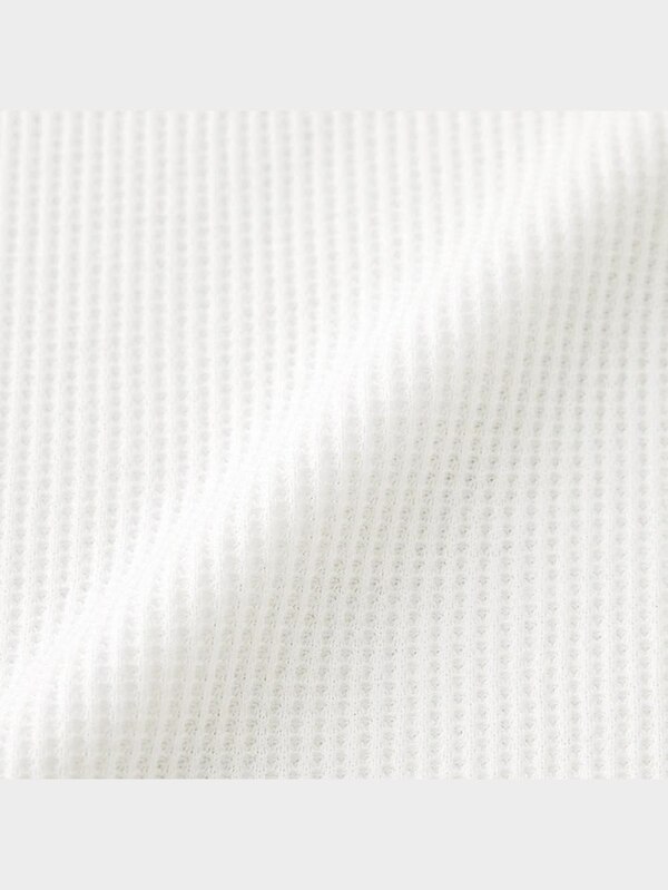 ワッフルバイカラーステッチオーバーサイズT(5分袖)RS+X