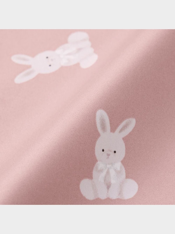 サテンパジャマ(長袖&ロングパンツ)(ウサギ)+X