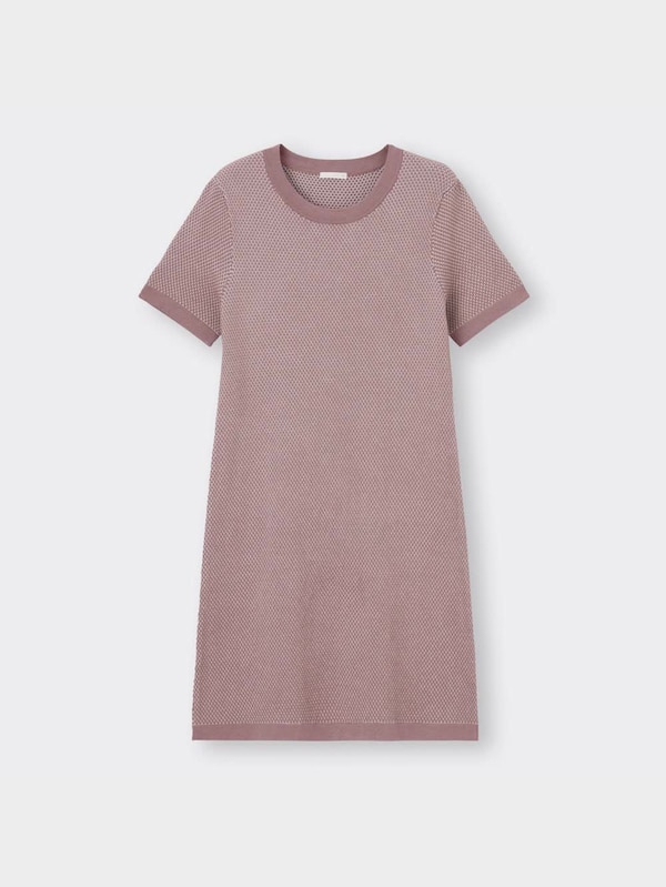 ジャカードニットワンピース(半袖)YT+X