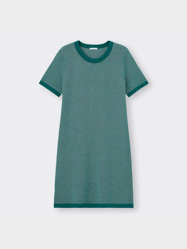 ジャカードニットワンピース(半袖)YT+X