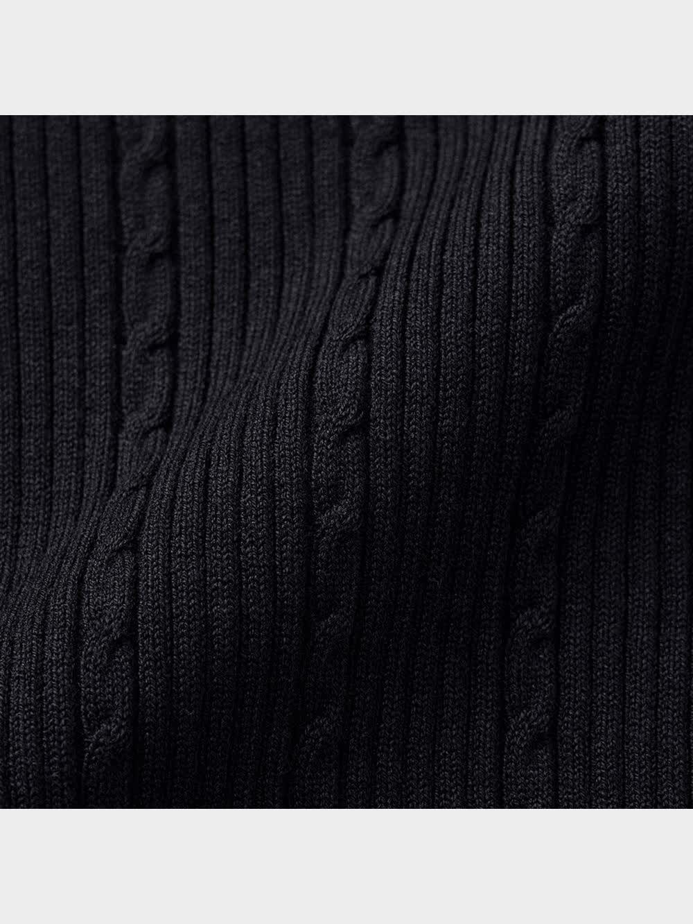 GU公式 | ミニケーブルクロップドセーター(長袖)