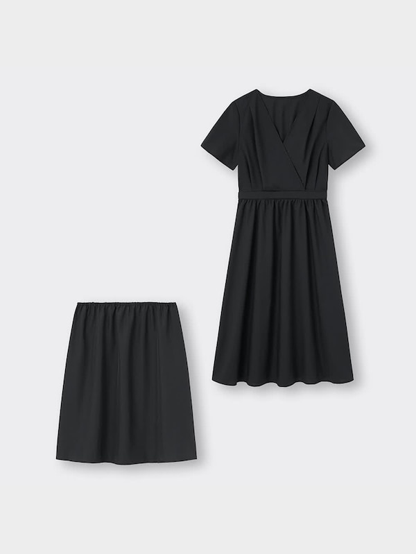 カシュクールワンピース(半袖)Z+E