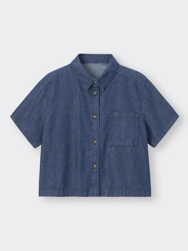 ライトデニムシャツ(半袖)OSB+EC