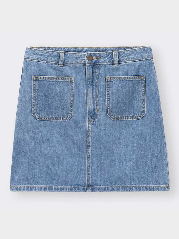 デニムローウエストミニスカートYT+E