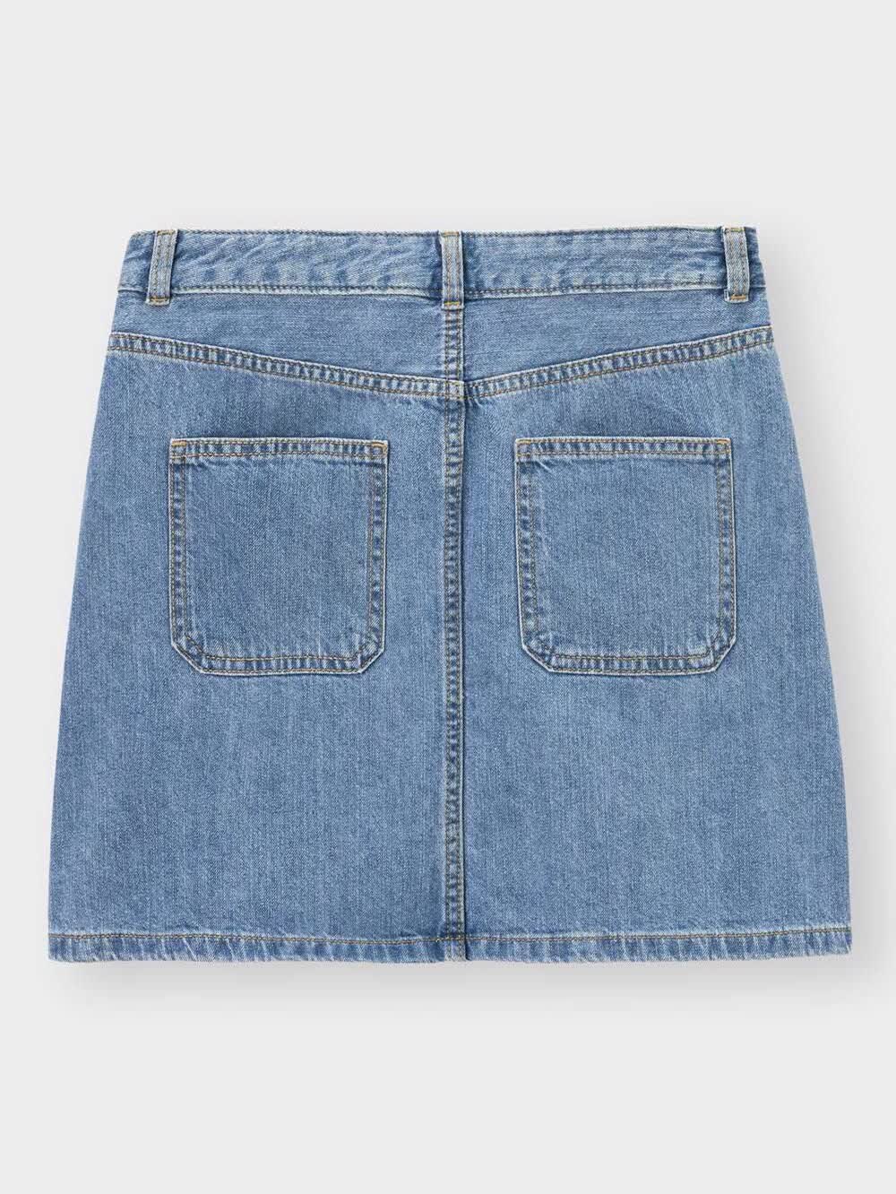 GU公式 | デニムローウエストミニスカートYT+E