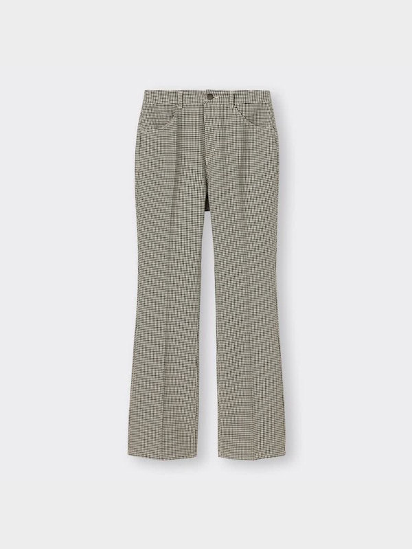 チェックセンタープレスフレアパンツRS+E(セットアップ可能)