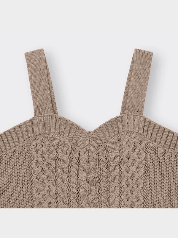 GIRLSケーブルニットビスチェ+X