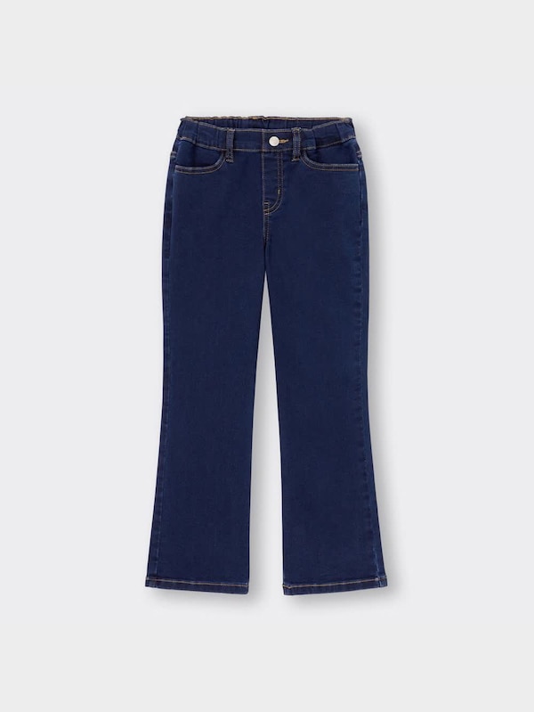 GIRLSのびのびデニムフレアパンツ+X