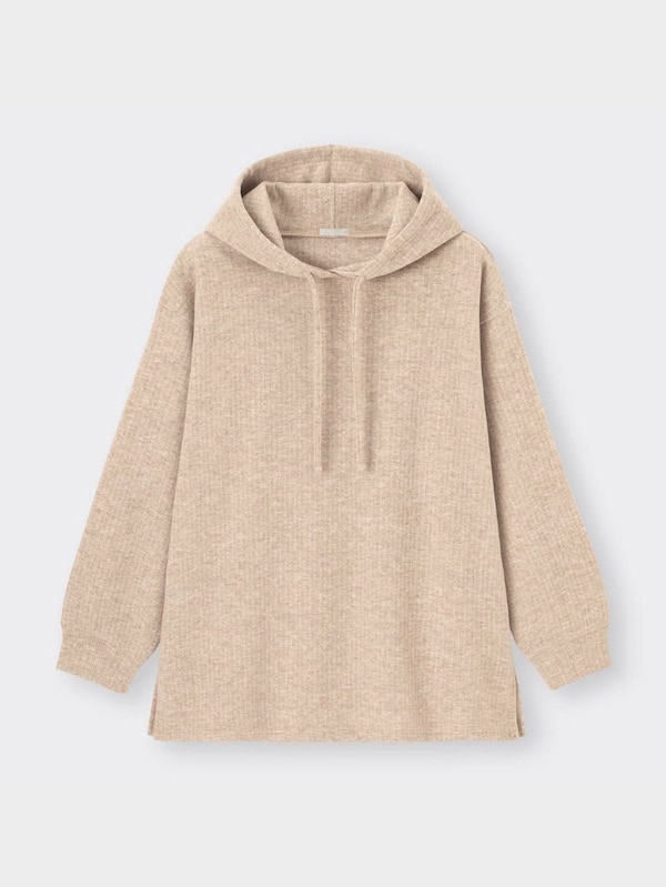 ブラッシュドリブパーカ(長袖)RS+E(セットアップ可能)