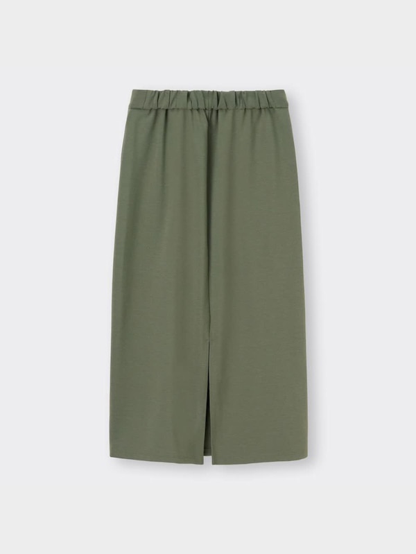 カットソースリットナローミディスカートQ