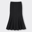 カットソーマーメイドロングスカート(丈標準84.0～91.0cm)-BLACK