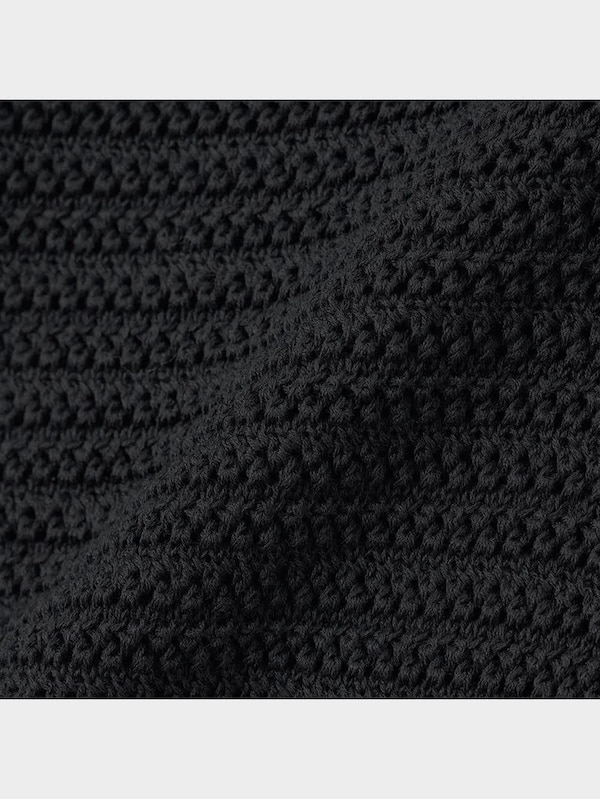 透かし編みポロセーター(半袖)