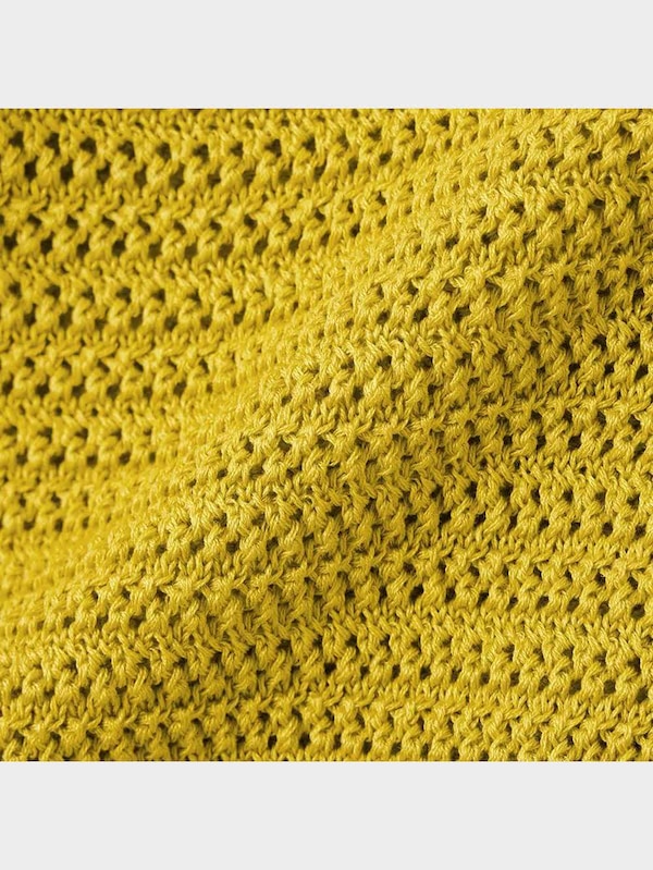 透かし編みポロセーター(半袖)