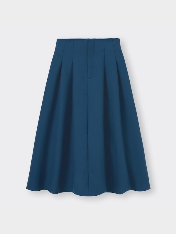 ハイウエストフレアミディスカート+EC(丈短め77.0～81.0cm)