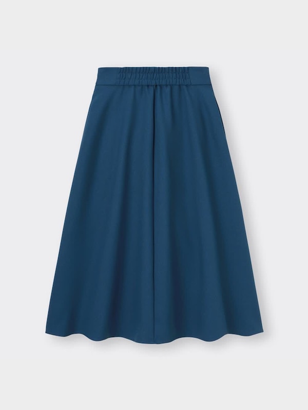 ハイウエストフレアミディスカート+EC(丈短め77.0～81.0cm)