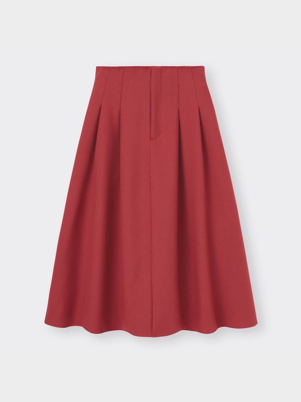 ハイウエストフレアミディスカート+EC(丈短め77.0～81.0cm)