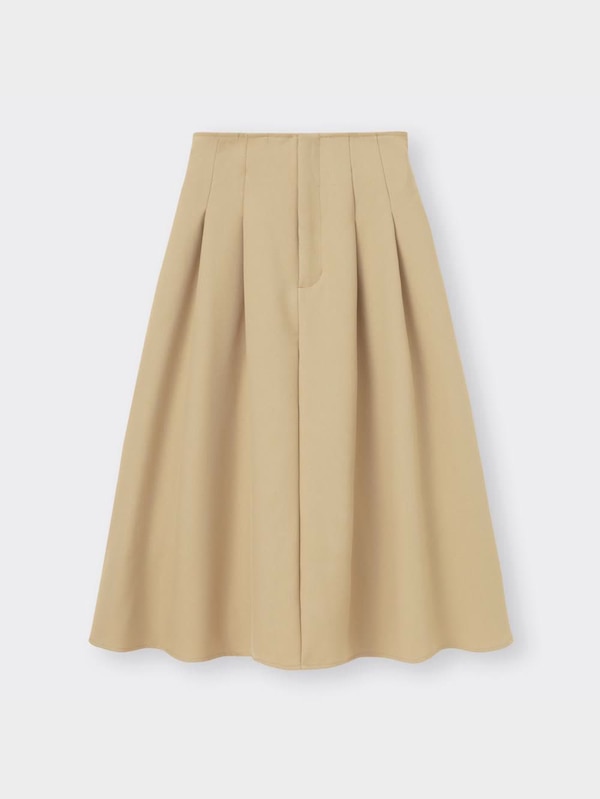 ハイウエストフレアミディスカート+EC(丈短め77.0～81.0cm)