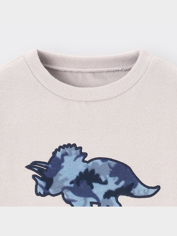 KIDS(男女兼用)フリースラウンジセット(長袖&ロングパンツ)(ダイナソー)