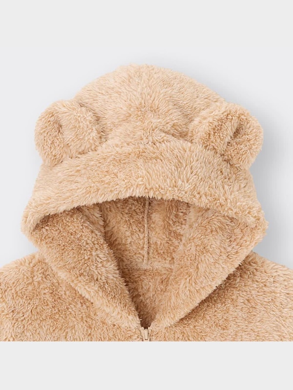 KIDS(男女兼用)マシュマロフィールラウンジパーカセット(長袖)(クマ)