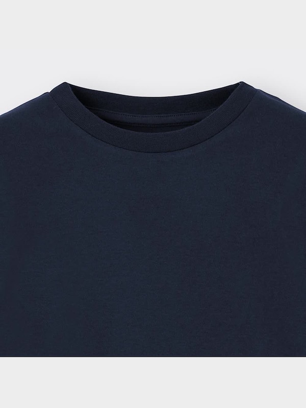 KIDS(男女兼用)ソフトコットンクルーネックT(長袖)+X