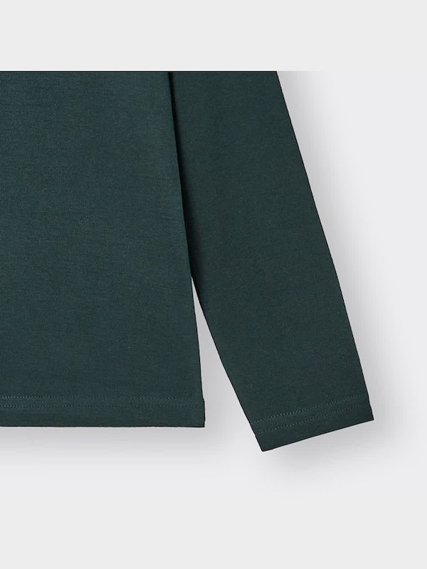 KIDS(男女兼用)ソフトコットンハイネックT(長袖)+X