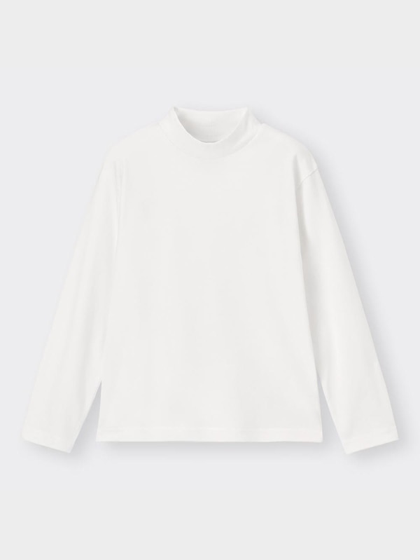 KIDS(男女兼用)ソフトコットンハイネックT(長袖)+X