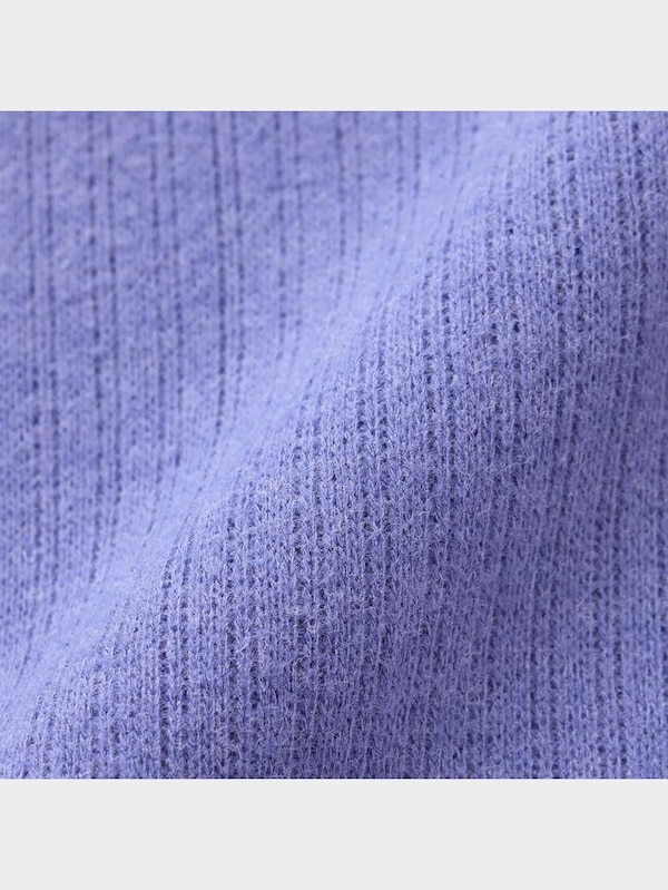 ブラッシュドリブフレアワンピース(長袖)RS+X