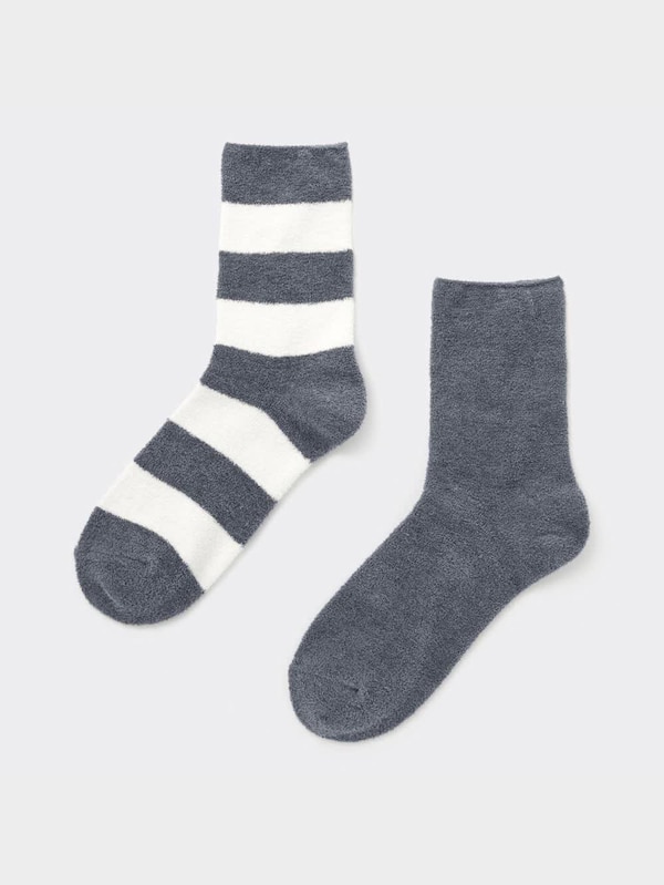 ルームソックス2P(ボーダー)