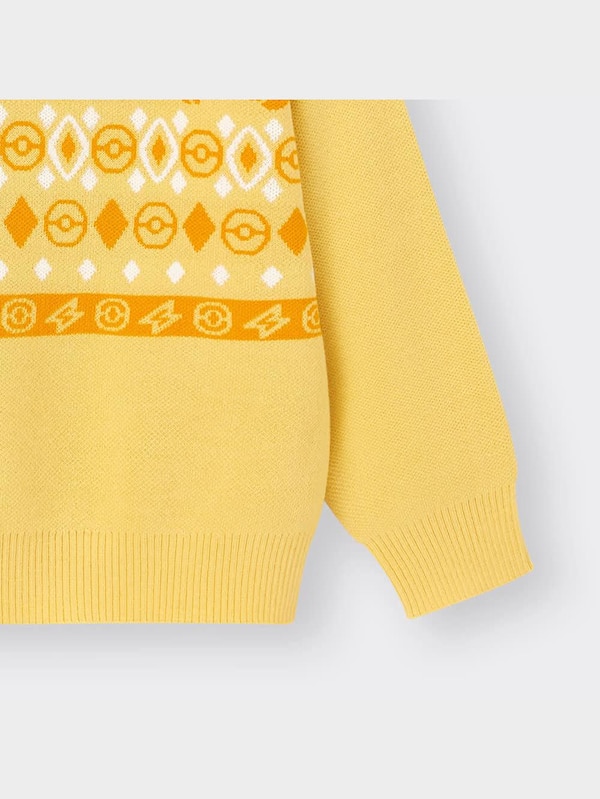 KIDS(男女兼用)クルーネックセーター(長袖) Pokemon 1