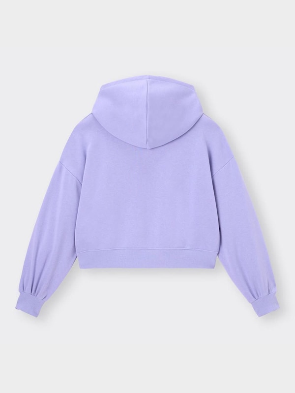 GIRLSクロップドスウェットプルパーカ(長袖)(ロゴ)JR+E(セットアップ可能)