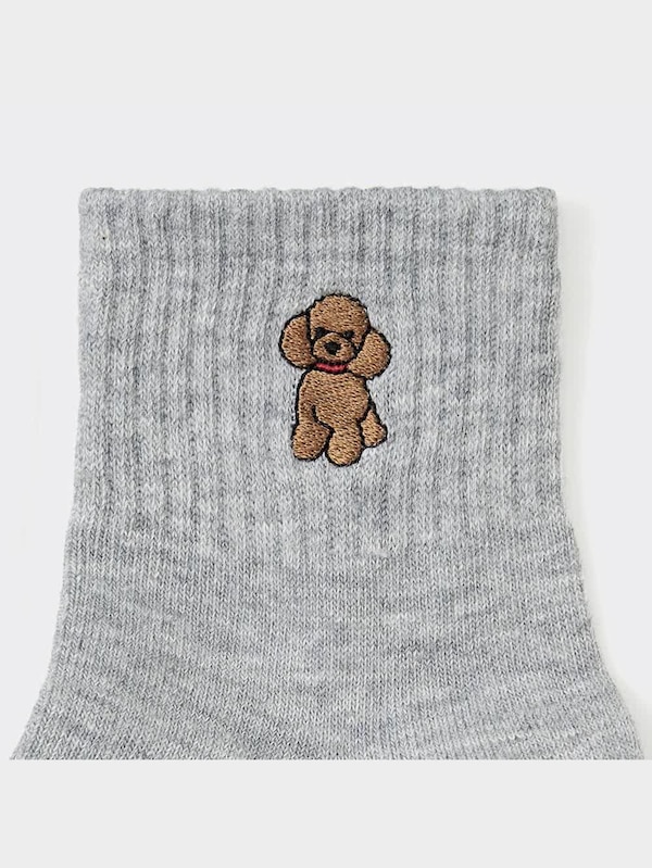 アンクルソックス(刺繍)