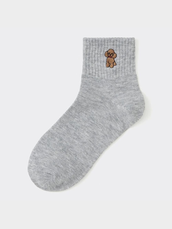 アンクルソックス(刺繍)