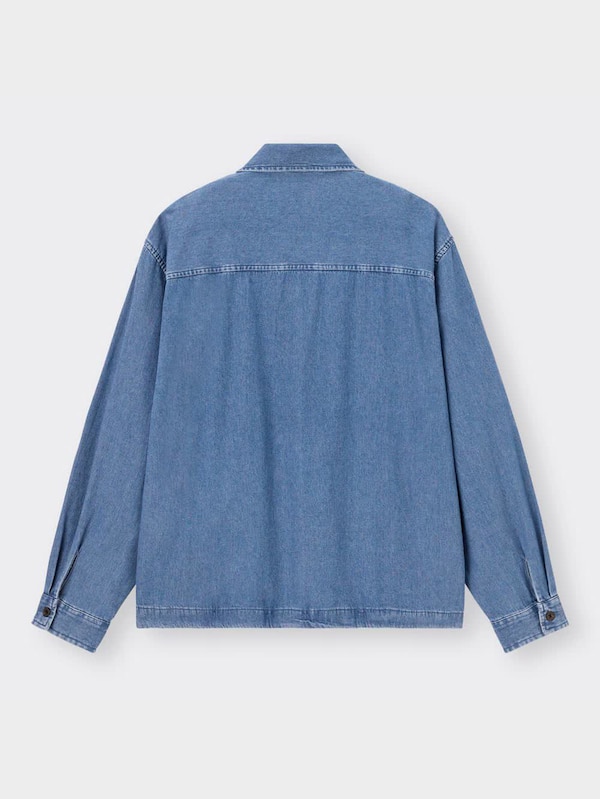 デニムジップアップブルゾンNT+E