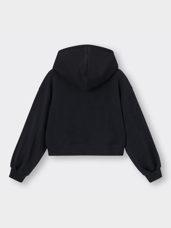クロップドスウェットフルジップパーカ(長袖)