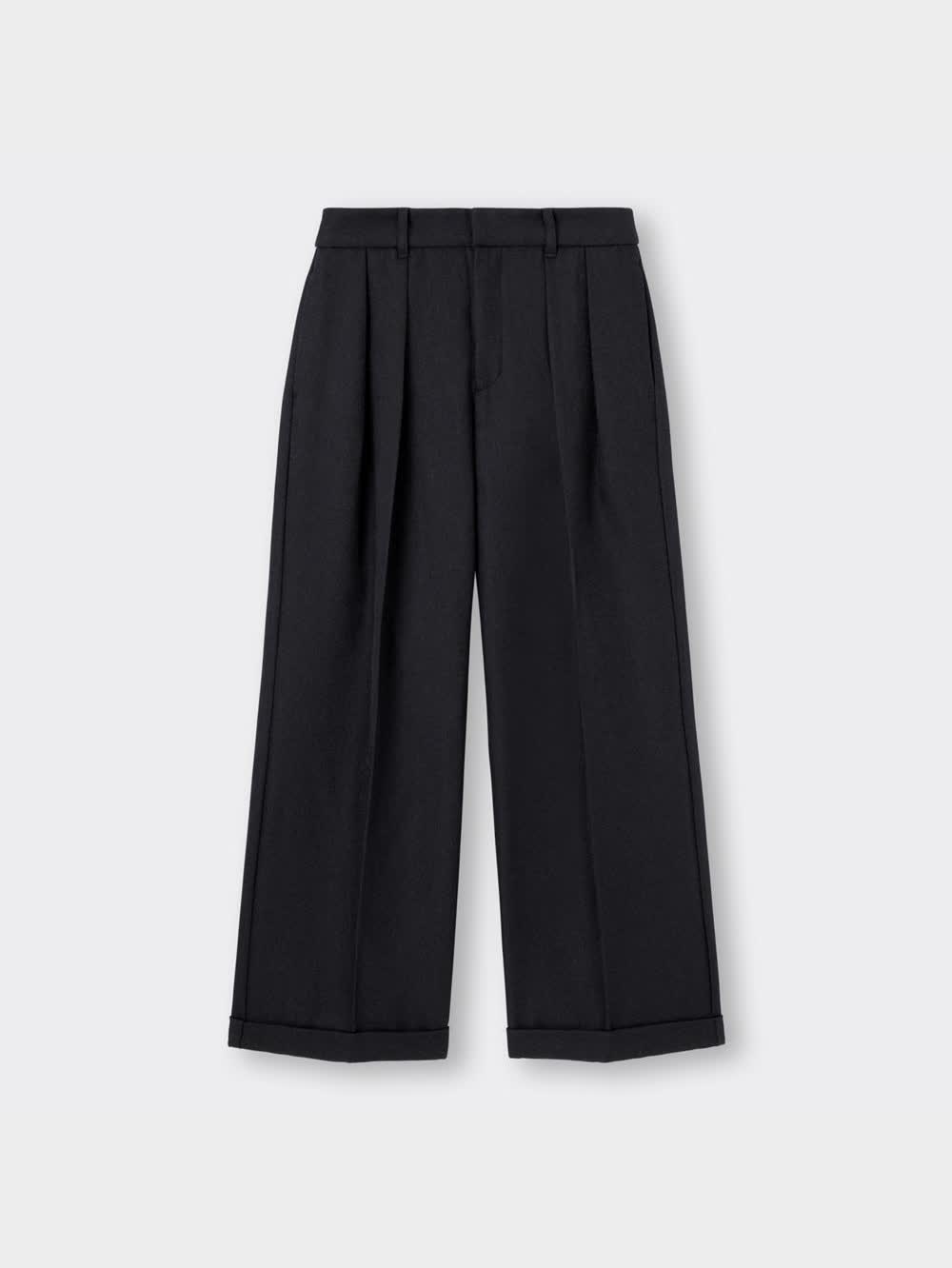 驚きの価格 GU公式 | インタックワイドパンツA+EC(丈長め76.0～78.0cm) パンツ