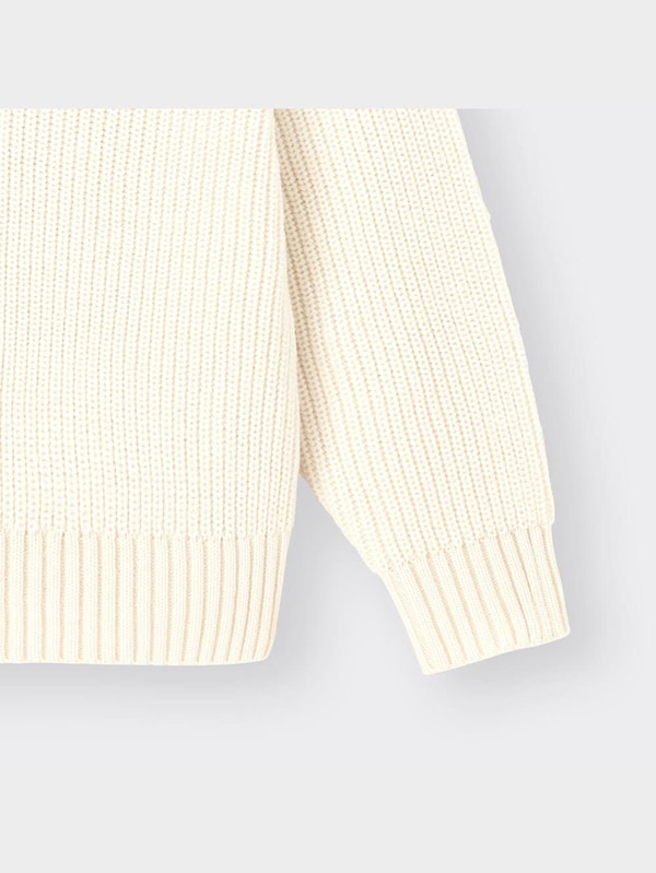 BOYSウォッシャブル畦クルーネックセーター(長袖)+E