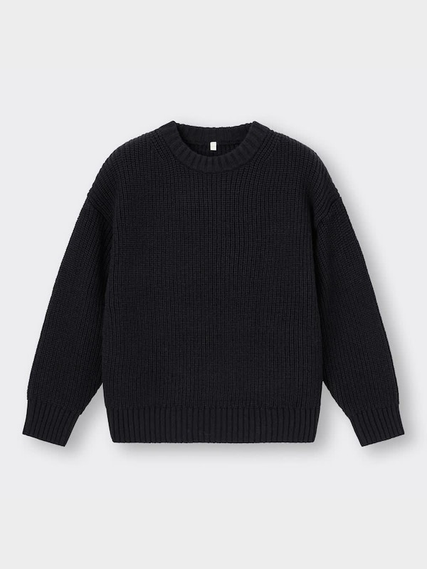 BOYSウォッシャブル畦クルーネックセーター(長袖)+E