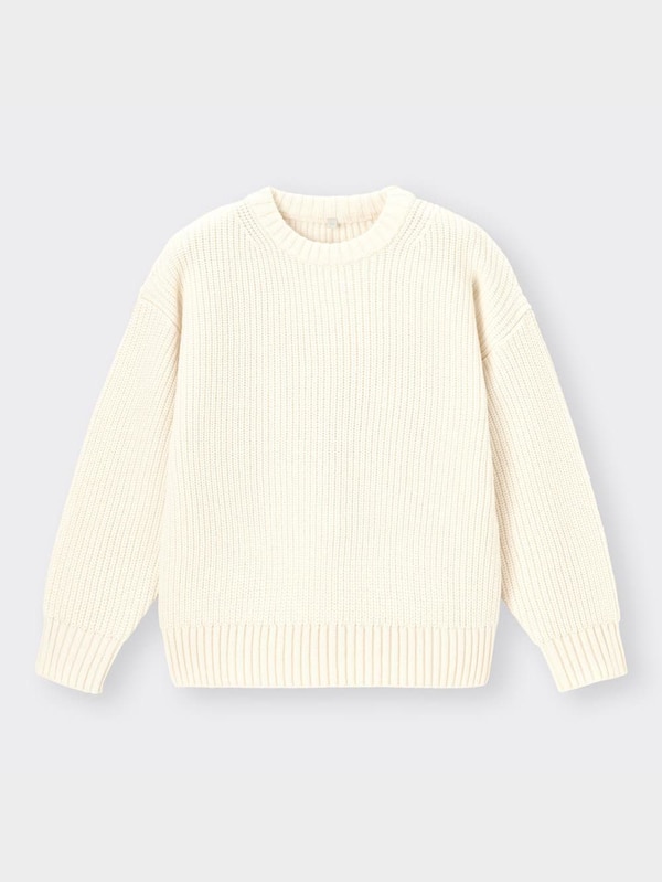 BOYSウォッシャブル畦クルーネックセーター(長袖)+E