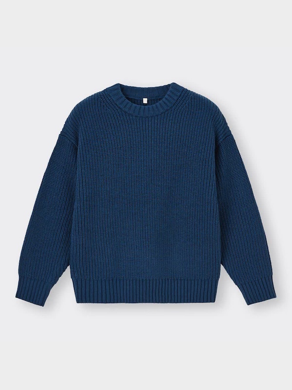 BOYSウォッシャブル畦クルーネックセーター(長袖)+E